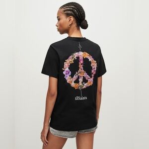 ALL SAINTS Sereni Boyfriend Tee L